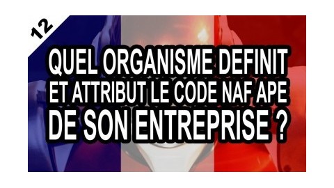 Quel organisme définit et attribut le code NAF APE de son entreprise ?