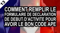 Comment remplir le formulaire de déclaration de début d'activité pour